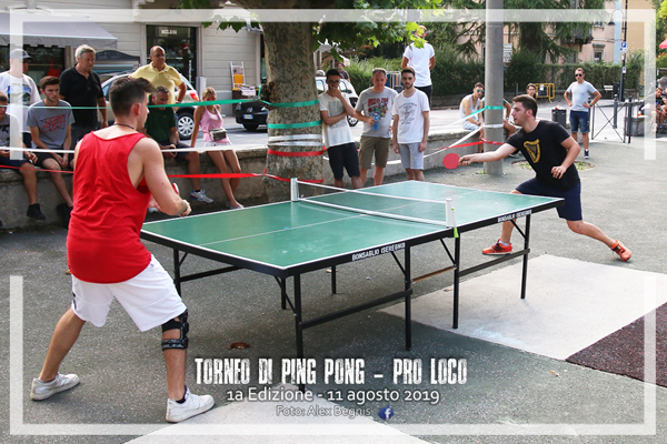 1a EDIZ. TORNEO DI PING PONG PRO LOCO 2019.