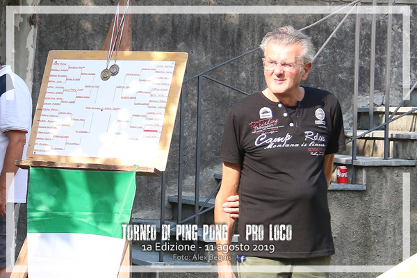 1a EDIZ. TORNEO DI PING PONG PRO LOCO 2019.