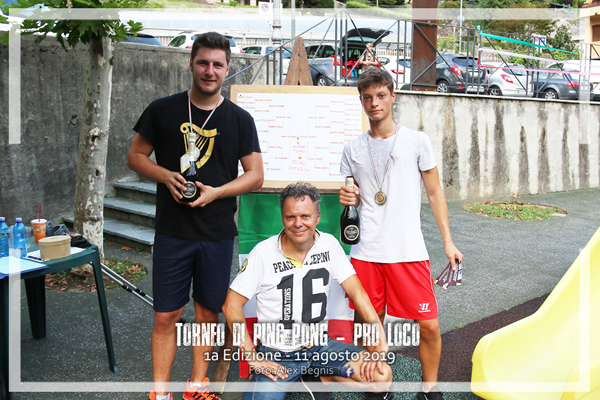 1a EDIZ. TORNEO DI PING PONG PRO LOCO 2019.