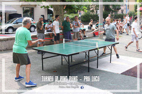 1a EDIZ. TORNEO DI PING PONG PRO LOCO 2019.