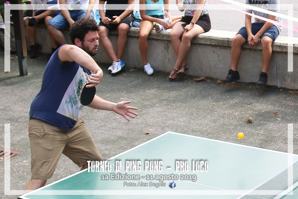 1a EDIZ. TORNEO DI PING PONG PRO LOCO 2019.