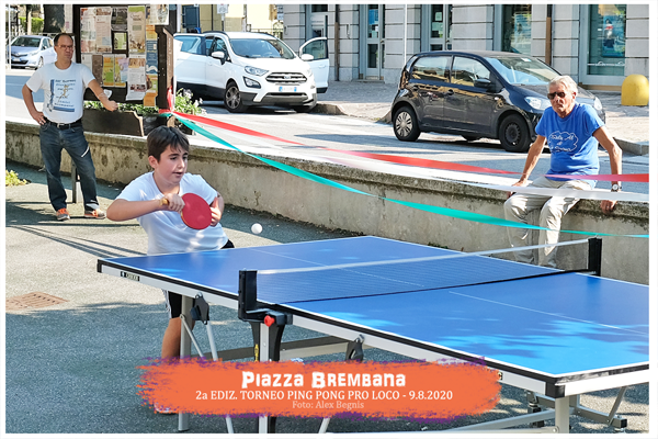 Piazza Brembana - Sport e attività sportive. Torneo di Ping Pong - Pro Loco - 2020 - 2a Edizione.