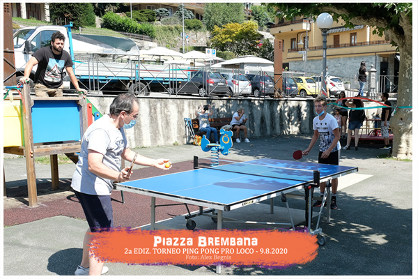 Piazza Brembana - Sport e attività sportive. Torneo di Ping Pong - Pro Loco - 2020 - 2a Edizione.