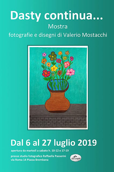 Mostra - Dasty continua... Locandine manifestazioni eventi a Piazza Brembana - Dasty continua - Mostra fotografica e disegni di Valerio Mostacchi