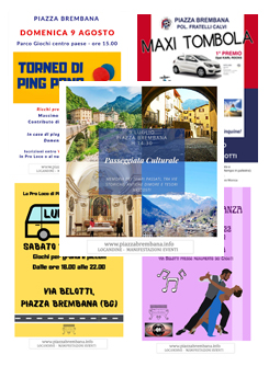 Locandine - Manifestazioni eventi a Piazza Brembana (Bg)