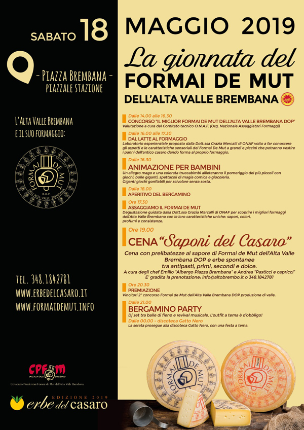 ERBE DEL CASARO 2019 - Giornata del Formai dè Mut ERBE DEL CASARO 2019 - Giornata del Formai dè Mut