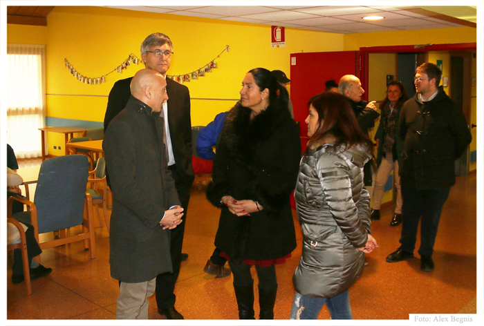 Piazza Brembana (Bg) -  L'assessore al turismo regione Lombardia LARA MAGONI, in visita alla Fondazione don Stefano Palla.