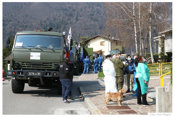 Piazza Brembana - Coronavirus Covid-19 - Sanificazione Rsa Don Stefano Palla.