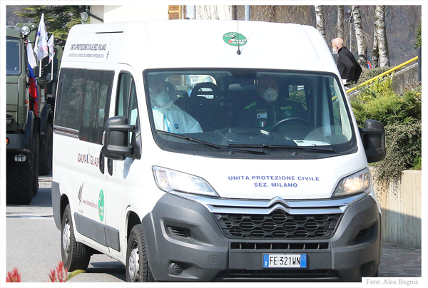 Piazza Brembana - Coronavirus Covid-19 - Sanificazione Rsa Don Stefano Palla.