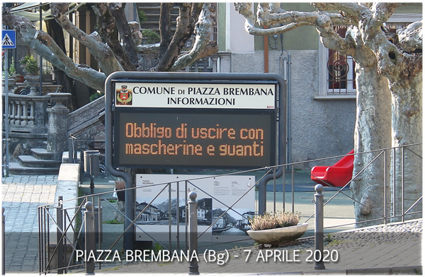 Piazza Brembana emergenza Coronavirus Covid-19 - Fotonews. Piazza Brembana emergenza Coronavirus Covid-19 - Fotonews.