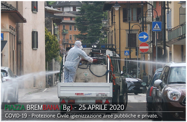 Piazza Brembana emergenza Coronavirus Covid-19 - Fotonews.