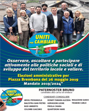 Piazza Brembana (Bg) - Elezioni Amministrative 2019. Mercoledi 8 maggio