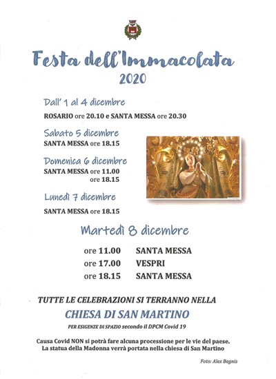Piazza Brembana festa dell'Immacolata