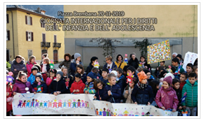 Piazza Brembana manifestazioni eventi giornata internazionale per i diritti dell'infanzia.