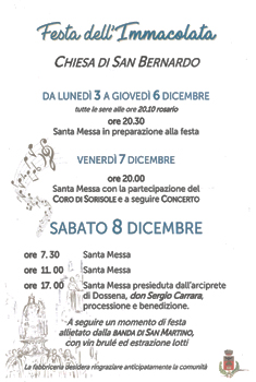 FESTA DELL'IMMACOLATA 2018 - Chiesa di San Bernardo.