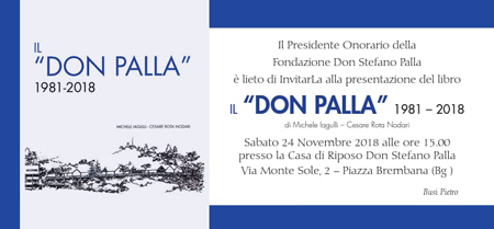 PRESENTAZIONE LIBRO - IL DON PALLA 1981-2018