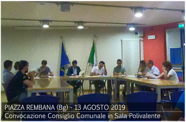 Convocazione Consiglio Comunale - Biblioteca Sala Polivalente. Piazza Brembana Notizie - Convocazione Consiglio Comunale - Biblioteca Sala Polivalente.