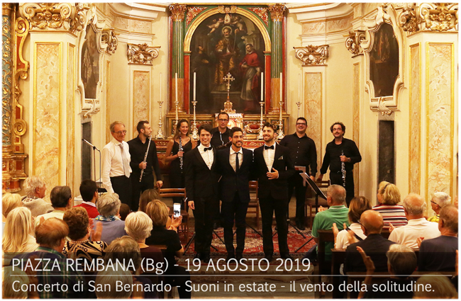 Concerto di San Bernardo - Suoni in estate - Il vento della solitudine. Piazza Brembana Notizie. Concerto di San Bernardo - Suoni in estate - Il vento della solitudine.