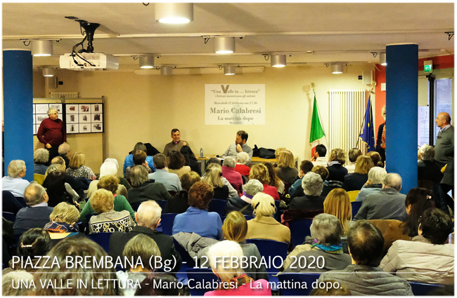 Piazza Brembana Notizie - UNA VALLE IN LETTURA - Presentazione libro - Mario Calabresi - La mattina dopo. 12-2-2020. Piazza Brembana manifestazioni eventi - UNA VALLE IN LETTURA - Mario Calabresi - La mattina dopo.
