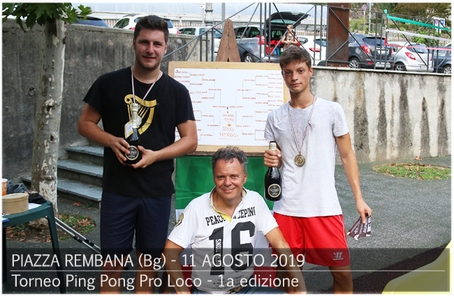 Piazza Brembana Notizie - 1a Edizione Torneo di Ping Pong - PRO LOCO.
